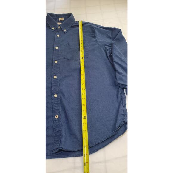 Hollister Califonia Size XL Men's Stretch Button Down Shirt Blue Ca13 - Picture 2 of 6